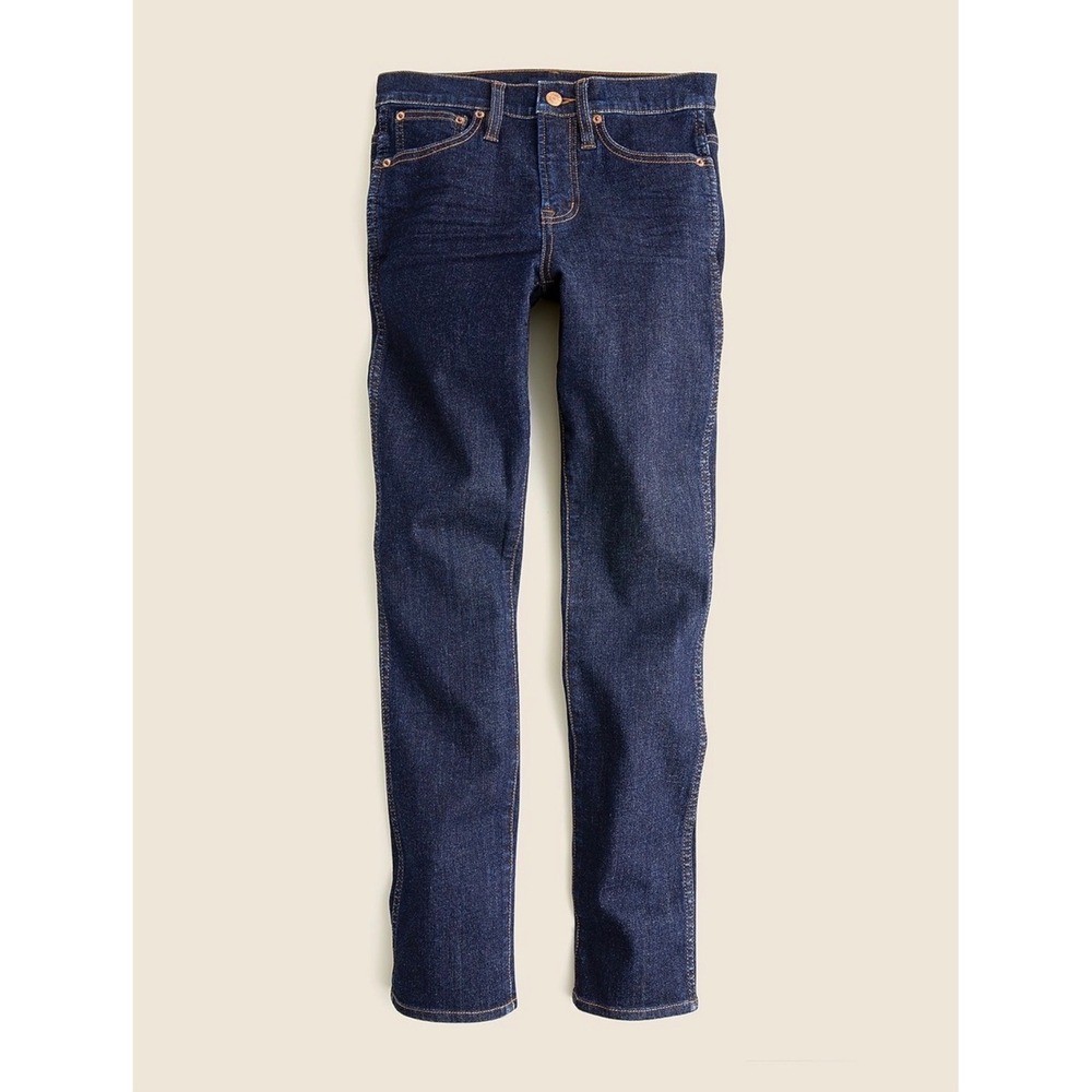 J.Crew Vintage Slim Straight Dark Wash Jeans Size 35 Plus Size Stretch Denim